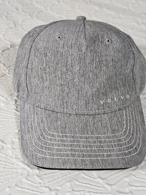 Volvo Heather Gray Baseball Cap adjustable Strap